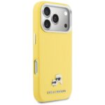 Case Karl Lagerfeld Karl & Choupette     Head Pins Saffiano MagSafe for iPhone 17 Pro Max yellow - imagine 4