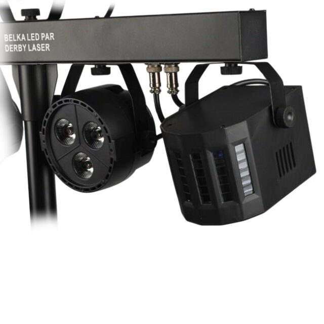 LIGHT4ME Belka LED Par Derby Laser - lighting kit - imagine 16