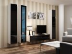 Cama Full cabinet VIGO '180' 180/40/30 white/black gloss - imagine 15