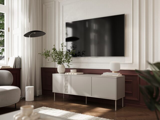 Cama 3D RTV cabinet TRESSE 150x40x55 cashmere matt - imagine 3