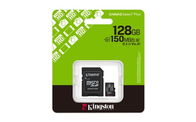 Kingston Technology 128GB microSDXC Canvas Select Plus Gen3 150MB/s A1 Card + Adapter - imagine 5