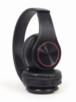 Gembird BHP-LED-01 headphones/headset Wired & Wireless Head-band Music/Everyday Micro-USB Bluetooth Black - imagine 5