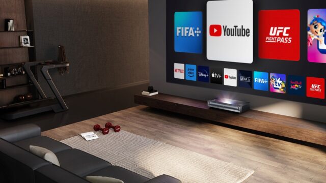 Hisense PX3 Laser Cinema TV 4K data projector Ultra short throw projector 2800 ANSI lumens 2160p (3840x2160) Black - imagine 2