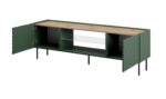 RTV cabinet with an electric fireplace ONDA 180 5x40xH58 39 green (standing or wall mounted) - imagine 3