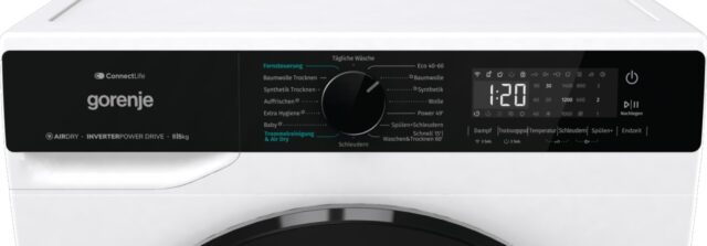Gorenje WD2PA854ADW/AT washer dryer Freestanding Front-load White D - imagine 10