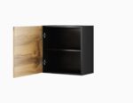 Cama square cabinet VIGO 50/50/30 black/wotan oak - imagine 2