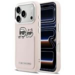 Case Karl Lagerfeld Karl & Choupette     Print & Pocket for iPhone 17 Pro Max pink