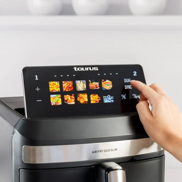 Taurus Air Duo Slim oil-free fryer with two baskets - imagine 5