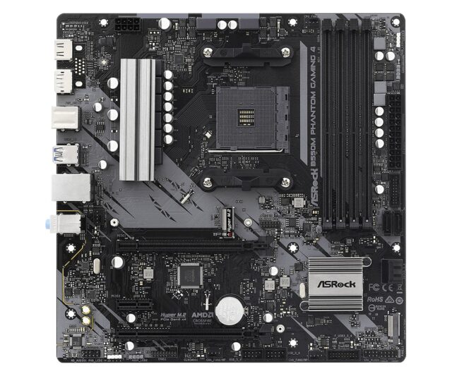 Asrock B550M Phantom Gaming 4 Socket AM4 micro ATX AMD  B550 - imagine 2