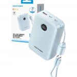 Powerbank Vention 20000mAh 2 x USB-C 1x USB-A z wyświetlaczem 22 5W niebieski