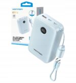 Powerbank Vention 20000mAh 2 x USB-C 1x USB-A z wyświetlaczem 22 5W niebieski