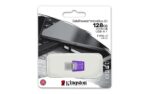 Kingston Technology DataTraveler microDuo 3C USB flash drive 64 GB USB Type-A / USB Type-C 3.2 Gen 1 (3.1 Gen 1) Purple  Stainless steel - imagine 5