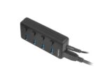 NATEC HUB USB 3.0 MANTIS 2 4-PORTS WITH SWITCH+POWER SUPPLY - imagine 6