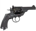 WEBLEY MKVI .455 Police cal.4.5 mm Diabolo cartridge 6-shot barrel 4’ CO2 Black Ekp to17J - imagine 10