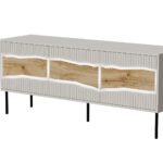 Cama INSERTO 3D TV cabinet 143.5x40x61.5 cashmere + LED
