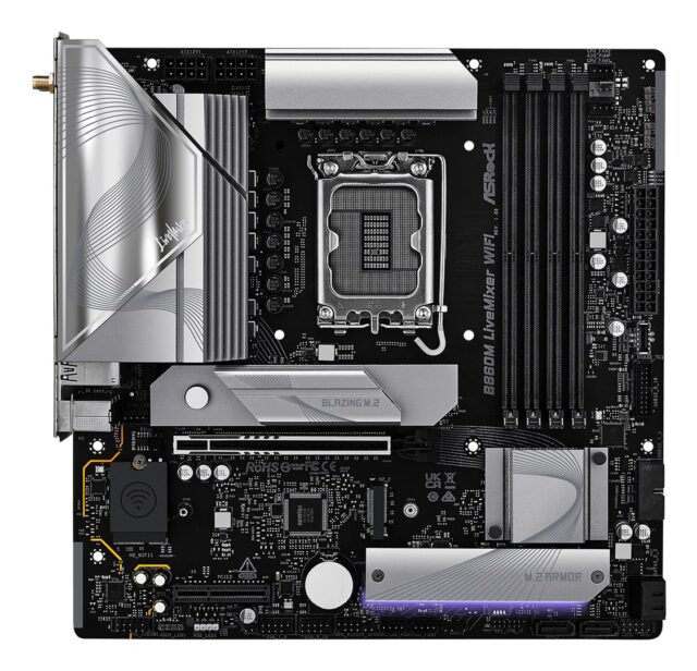 Asrock B860M LiveMixer WiFi Intel B860 LGA 1851 (Socket V1) micro ATX - imagine 3