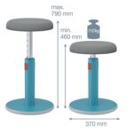 Leitz Ergo Cosy Active Sit Stand Stool 2 in1 - imagine 6