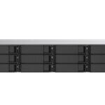 QNAP TS-1273AU-RP-8G NAS/storage server Rack (2U) Ryzen Embedded V1500B 8 GB DDR4 0 TB QNAP QTS Aluminium  Black
