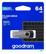 Goodram UTS2 USB flash drive 64 GB USB Type-A 2.0 Black Silver - imagine 5