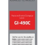 Activejet AC-G490C Ink cartridge (replacement for Canon GI-490C; Supreme; 70 ml; 7000 pages  cyan)