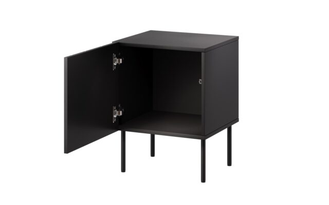 Cama Bedside table 2 pcs ISLA 44 5x40x59 black matt - imagine 2