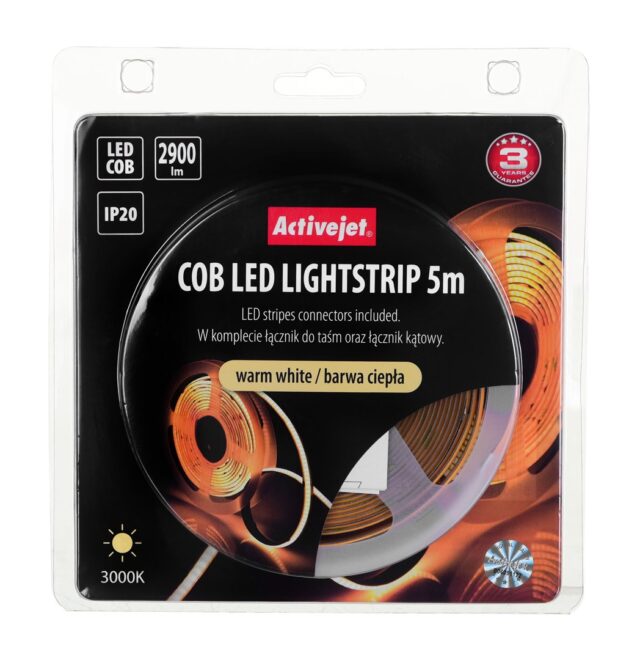 Activejet AJE-COB 5m ciep strip light Universal strip light Indoor - imagine 9