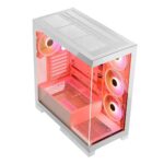 Modecom Volcano SPACE APEX ARGB MIDI Midi Tower White - imagine 4