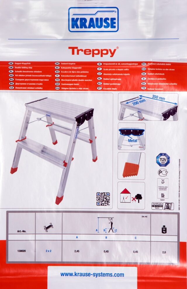 Krause Folding Step Treppy silver - imagine 2
