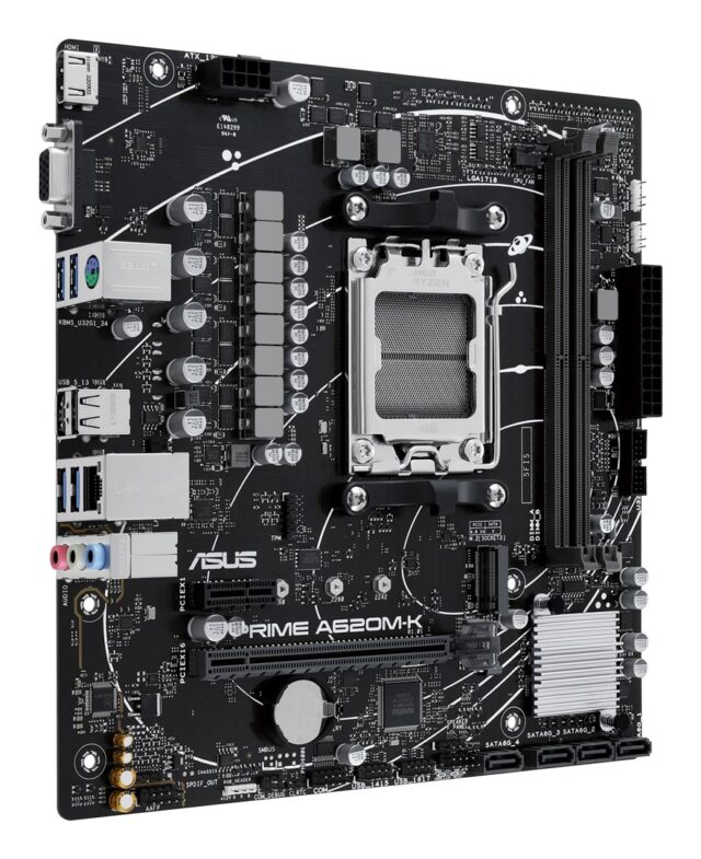 ASUS PRIME A620M-K AMD A620 Socket AM5 micro ATX - imagine 3