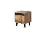 NORD bedside table 2 pcs. 40x38x45 cm oak wotan/anthracite - imagine 2