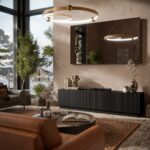 Cama LIVERTI TV cabinet 200x42x48 black - imagine 3