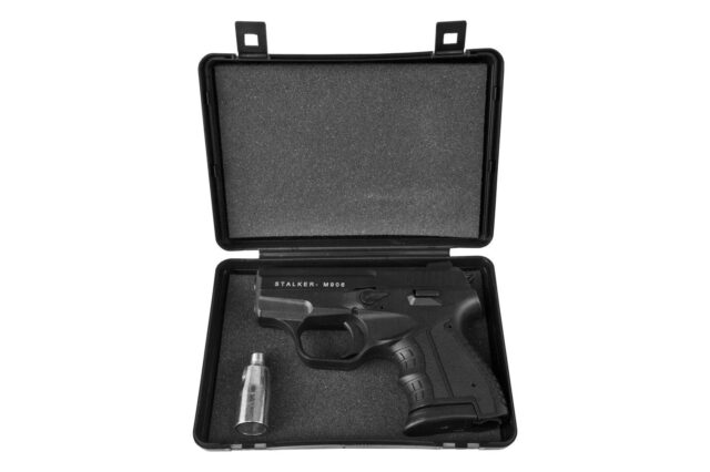 Pistolet hukowy alarmowo sygnałowy STALKER M906 BAS kal. .22 Long Blank (6 mm) Czarny - imagine 7