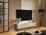 Cama VERA TV cabinet 190x40x50 cashmere matt - imagine 3