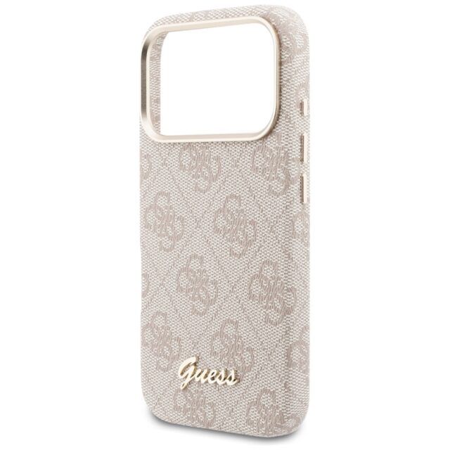 Case Guess 4G Script MagSafe for iPhone   17 Pro Max pink - imagine 6