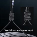 USAMS Kabel U71 USB-C/ Lighning na USB-C1,2m 100W PD Fast Charge czarny/black SJ550USB01(US-SJ550) - imagine 7