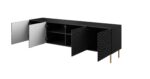 RTV HOLE cabinet 190x40.5x59.5 cm matte black - imagine 2