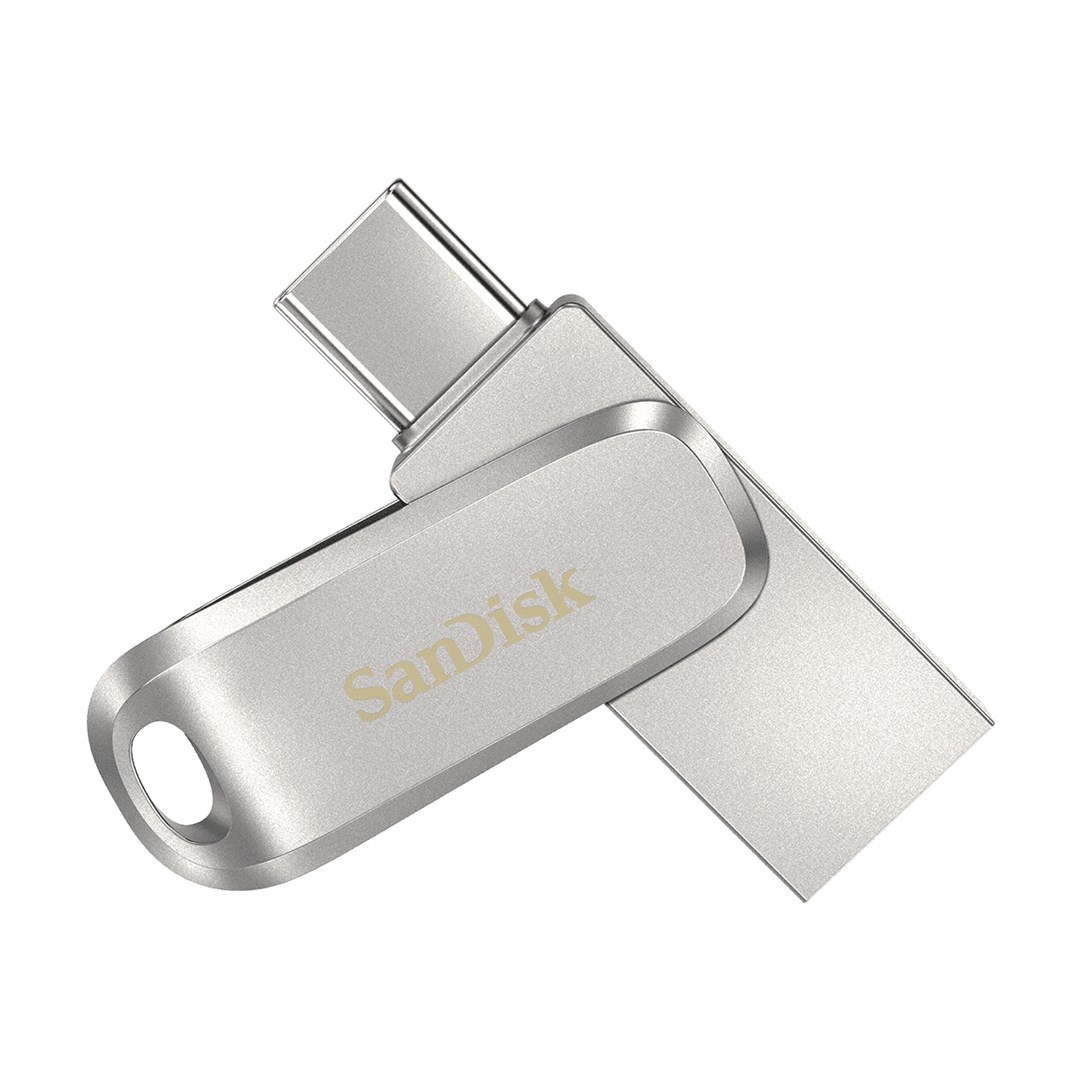 cps-1609fca01dca5ce2b429a17e8a3cef7f-2026-01-14-21-21-20 SanDisk Ultra Dual Drive Luxe USB flash drive 256 GB USB Type-A / USB Type-C 3.2 Gen 1 (3.1 Gen 1) Stainless steel - imagine 1