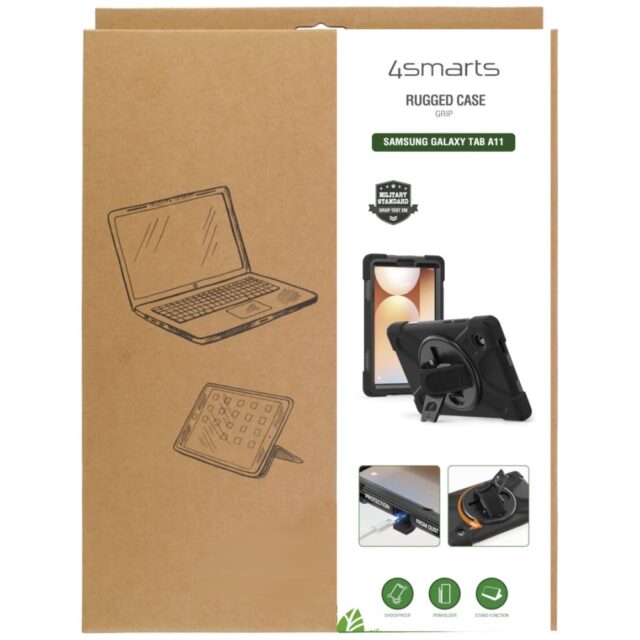 Pancerne etui z uchwytem 4smarts Rugged  Case Grip do Samsung Galaxy Tab A11 - imagine 2