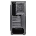 Aerocool DELTABKV1 ATX PC Case RGB Front Full Side Window 12cm Fan Black - imagine 4