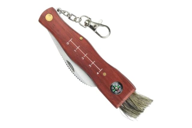 SCK Mushrooms CC-GC105 Mushroom Maker's knife with compass Brown - imagine 2