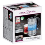 ProfiCook PC-WKS 1228 G electric kettle 0.5 L 1100 W Stainless steel  Transparent - imagine 5
