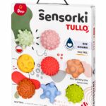 TULLO Piłki sensoryczne bez dziur  pastelowe 8 szt.