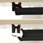 Maclean under-desk cable/extension organizer  max. load 5kg  black  MC-106 B - imagine 12