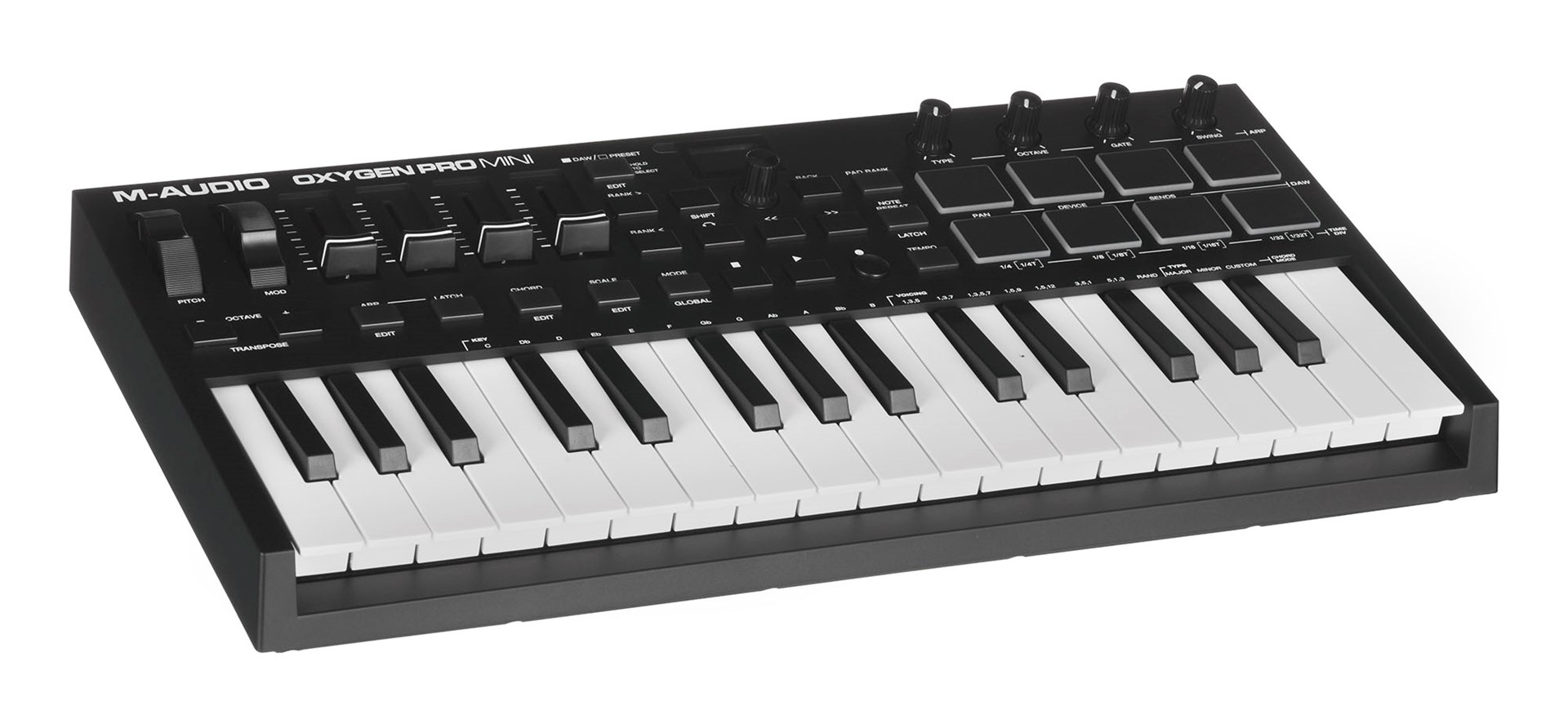 cps-17a8baa7b1ce89f5ac66e62fd3e2b1a6-2026-01-17-18-02-20 M-AUDIO Oxygen Pro Mini MIDI keyboard 32 keys USB Black - imagine 1