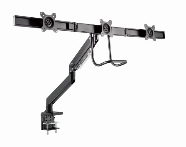 Gembird MA-DA3-03 monitor mount / stand 68.6 cm (27 ) Desk Black - imagine 16