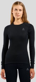 Odlo BL TOP crew neck l/s ACTIVE WARM ECO women's T-shirt  size S  black - imagine 3