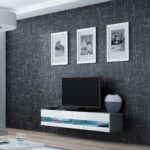 Cama TV stand VIGO NEW 30/140/40 grey/white gloss