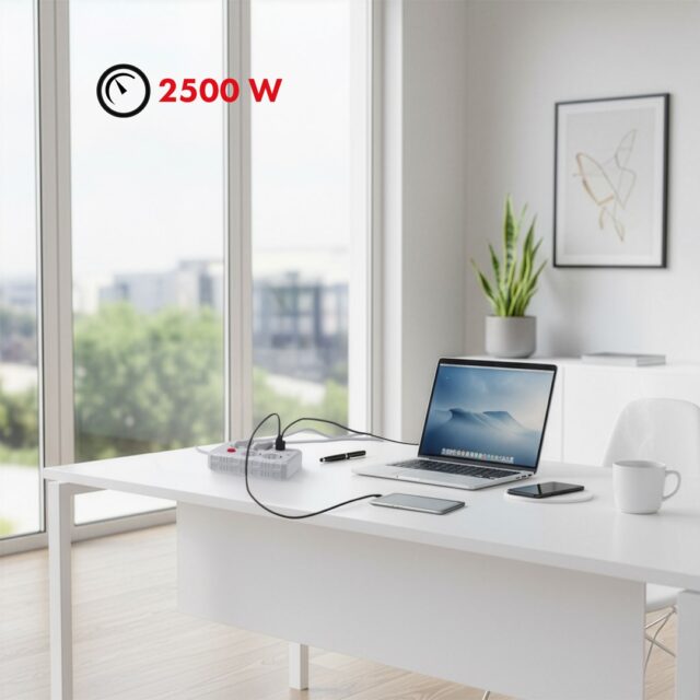 MACLEAN POWER STRIP 4-SOCKET 3XUSB MCE392 W - imagine 10