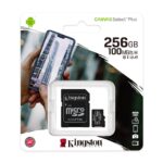 Kingston Technology Canvas Select 256GB micSDXC Plus 100R A1 C10 Card + ADP
