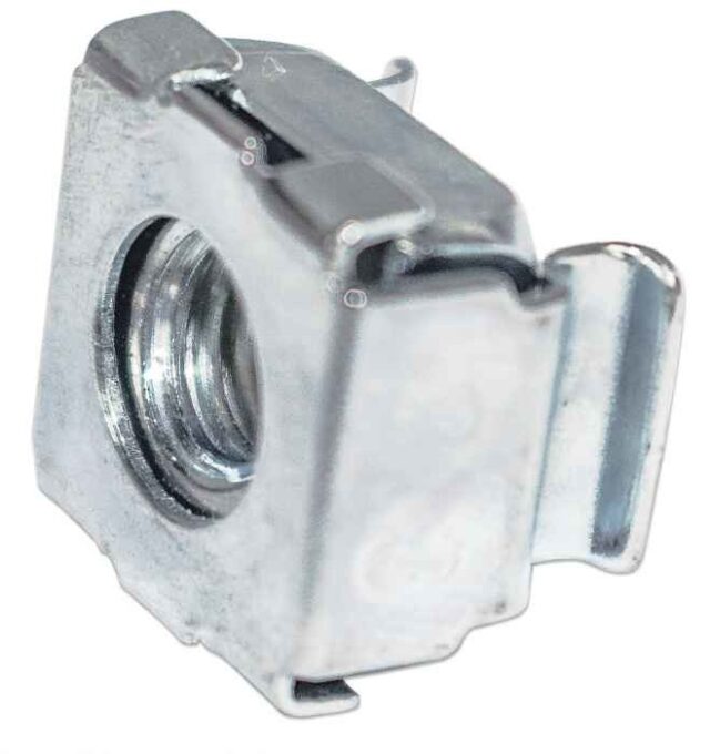 Intellinet Cage Nut Set (50 Pack)  M6 Nuts  Bolts and Washers  Suitable for Network Cabinets/Server Racks  Plastic Storage Jar  Lifetime Warranty - imagine 2